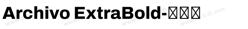 Archivo ExtraBold字体转换